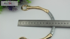Classical style zinc alloy gold metal handle for purse RL-HBH010