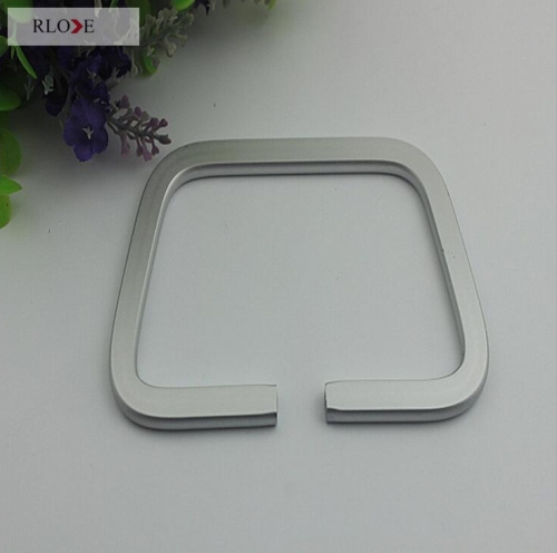 Silver aluminum alloy high quality handbag metal handle RL-HBH023