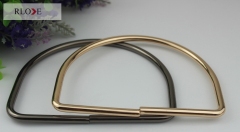 Light gold metal handbag round bag handle for bag parts RL-HBH001