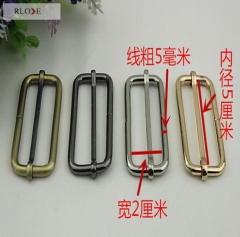 Wholesale Square Iron Metal Ring Slide Release Buckle Slide Adjuster Metal Buckle for Bags RL-BIAB018