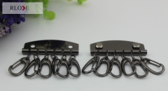 Promotional Multi-functional Zinc Alloy Six-row Keychain Buckles RL-KRB003