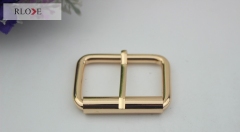 Manufacturers custom 38mm gold plated metal iron pin buckles RL-BIPB005