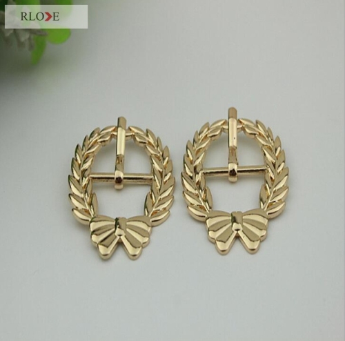 Fancy And Elegant Custom Decorative Gold Metal Pin Belt Buckles RL-BPB022