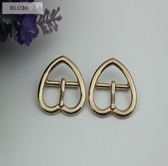 Lovely heart shape design gold metal pin buckles for garment/shoes RL-BPB028