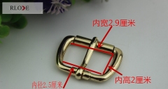 Custom personalized gold simple metal roller pin buckle RL-BPB030