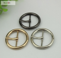 High quality fashion custom 31mm round metal Pin belt buckles with factory price RL-BPB013