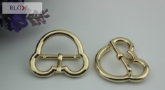 Novelty design Mickey Mouse shape gold metal belt pin buckles RL-BPB023