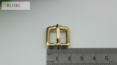 Guangzhou hot selling handbag hardware 13mm metal shiny silver pin buckles RL-BPB018