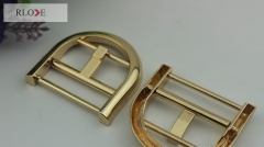 China Factory Custom Bag Zinc Alloy Half-round Clip Pin Belt Buckle RL-BPB010