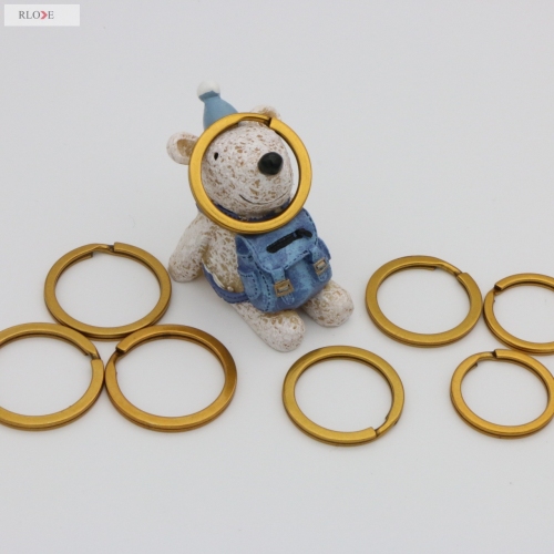 New design OEB color flat rings keyring key ring for sale RL-KR001