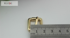 Guangzhou hot selling handbag hardware 13mm metal shiny silver pin buckles RL-BPB018