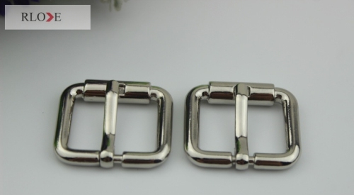 High quality hand made silver color custom bag metal pin buckles RL-BPB021-20MM