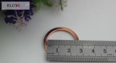 25MM Rose gold iron flat metal key rings RL-KR003