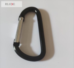 Matt Black Aluminum Spring Carabiner Hooks / Clips for Hiking RL-CH008