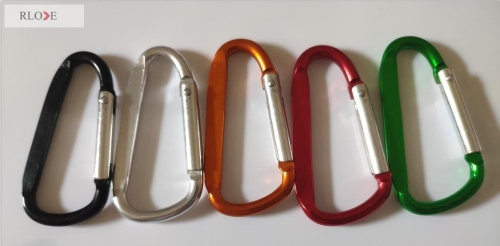 High quality Outdoor Camping Aluminum Carabiner Keychain Spring Clip Carabiner Hook RL-CH018