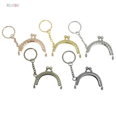 Wholesale Metal Coin Purse Frame 5cm Half Round Metal Sew In Purse Frames RL-PMF0003