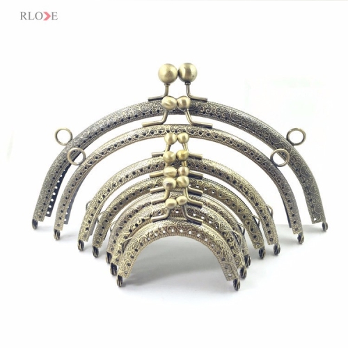 High quality Clutch Bag metal purse frame Factory bag making accessories Frame RL-PMF0017-0026(6.5/7.5/8.5/10.5CM)