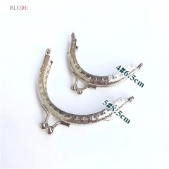 Wholesale 6.5 /8.5/10.5 cm Silver Holes Sew In Coin Handbag Metal Purse Frames RL-PMF0031-0038