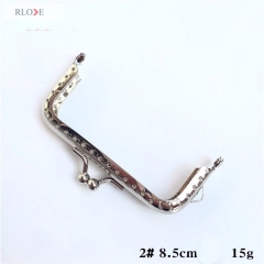 High Quality making Clutch Embossing Metal Kiss Clasp Purse Frame RL-PMF0027-0030(6.5/8.5CM)