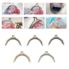 Wholesale Purse Bag Part Accessories Metal Frame Kiss Clasp Metal Purse Frame RL-PMF0019&0026