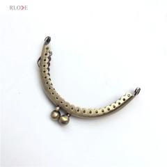 GuangZhou Bag Part Accessories Metal Frame Kiss Clasp Purse Frame Kit RL-PMF0065