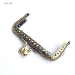 Purse Bag Part Accessories Metal Frame Kiss Clasp Metal Clutch Purse Frame RL-PMF072