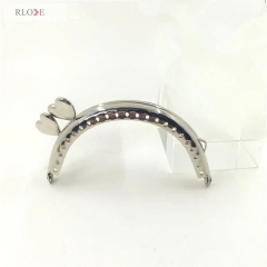 8.5cm Heart Shape Bag Accessories Sew In Metal Kiss Clasp Metal Purse Frame RL-PMF0098&0105