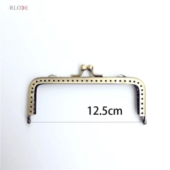 wholesale high quality square smooth clutch kiss lock bag metal frame RL-PMF0114&0119