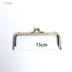 wholesale high quality square smooth clutch kiss lock bag metal frame RL-PMF0114&0119