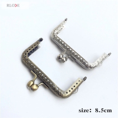 Purse Bag Part Accessories Metal Frame Kiss Clasp Metal Clutch Purse Frame RL-PMF072