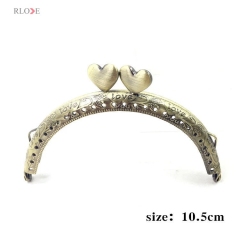 Women fashion handbag accessories metal heart_shape clutch Coin purse frame RL-PMF0131-0133