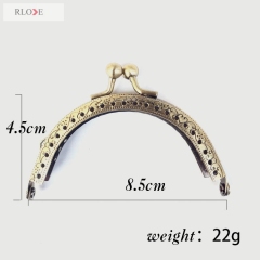 Wholesale Antique Bronze Color Half Round Plain Frames For Purse Accessories RL-PMF0075