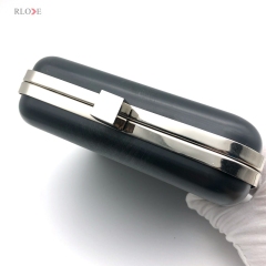 Sliver color bag accessories metal purse frame plastic box H-060