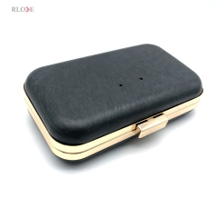 Handmade Custom Simple Rectangular Shape Gold Bag Purse Metal Clasp Frame With Plastic Box 19.9 x 11.3 CM
