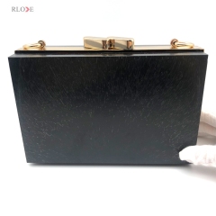 Delicate Custom Good Quality Fashion Double Head Decorated Gold Clutch Wallet Metal Clasp Plastic Box For Bag Hardware