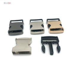 Belt Hardware Fittings Various Color Gold / Gunmetal / Silver 38 MM Half Plastic Release Metal Buckles