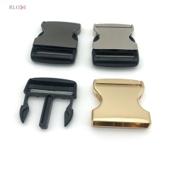 Pet Collar Hardware Accessories Three Color Gold / Gunmetal / Silver 50 MM Metal & Plastic Side Quick Release Buckles For Belt