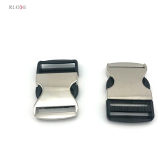 Belt Hardware Fittings Various Color Gold / Gunmetal / Silver 38 MM Half Plastic Release Metal Buckles