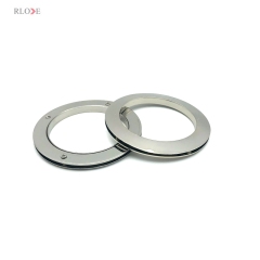 Hanging Plating Shiny Nickel Color Bigger Handbag Decoration Buckles 65.5 MM Metal Eyelets With Screw