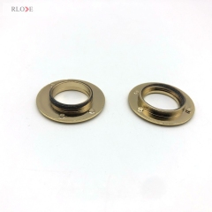 Generous Simple Design Light Gold 18 MM Round Shape Double Hitting Metal Eyelets For Bag Hardware