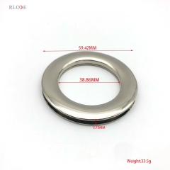 Factory Manufacturing Hanging Plating Nickel Color Hardware 40 MM Metal Bag Eyelets With Screws