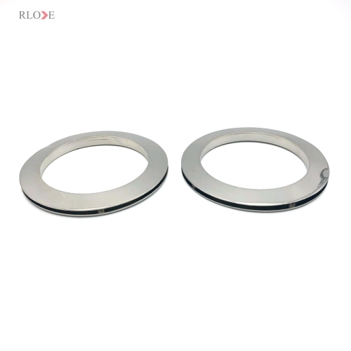 Hanging Plating Shiny Nickel Color Bigger Handbag Decoration Buckles 65.5 MM Metal Eyelets With Screw