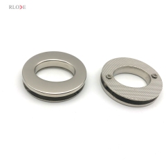 High Quality Shiny Silver Zinc Alloy 30 MM Bag Metal Eyelets With Screw For Leather Handbag