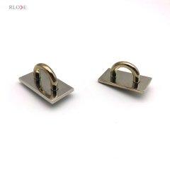 Handbag Fittings Zinc Alloy Silver Color 13.5 MM Metal Arch Bridge Decoration Buckles For Bag Accessories