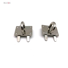 Zinc Alloy Custom Bag Parts Metal Buckles Decorative Handbag Arch Bridge 10.37 MM With Silver Color