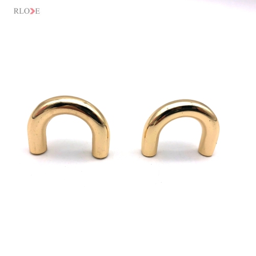 Hot Sale Alloy Material Handbag Hardware Decoration Buckles Light Gold Metal Arch Bridge 15.52 MM