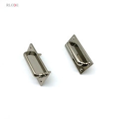 Professional Zinc Alloy Silver Color Rectangle Shape 38 MM Bag Metal Arch Bridge For Handbag Accessories