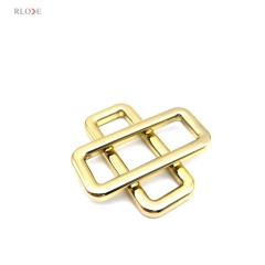 Design Widespread Handbag Metal Square Buckles Zinc Alloy Light Gold 22.22 MM Bag Accessories