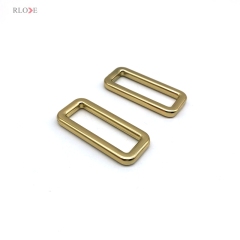 Design Widespread Handbag Metal Square Buckles Zinc Alloy Light Gold 22.22 MM Bag Accessories