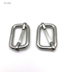 Handbag Shoulder Strap Hardware Fitting Rolling Nickel Iron Metal Slider Buckles 26MM For Bags